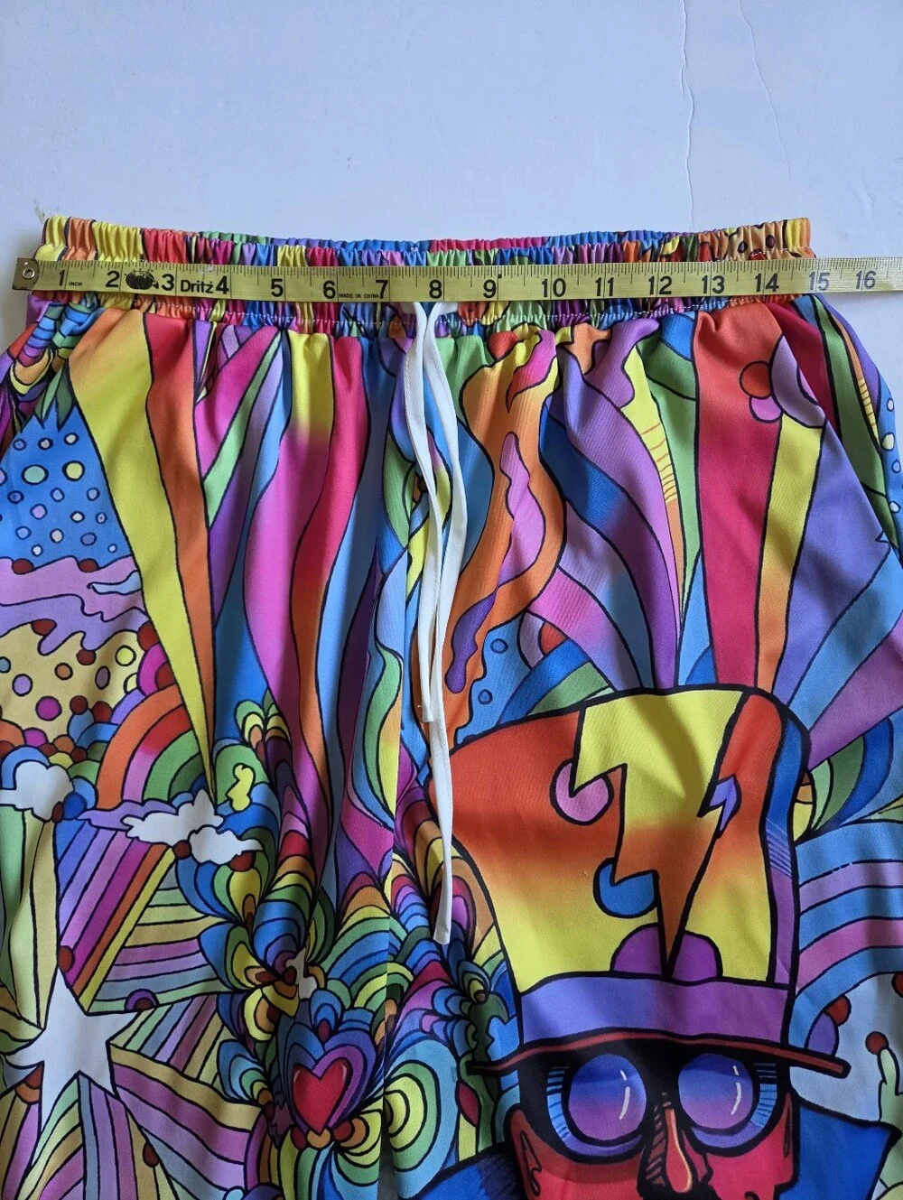 Psychedelic Rainbow Print Pants
